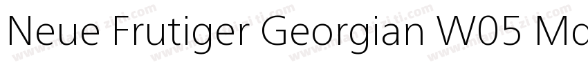 Neue Frutiger Georgian W05 Md字体转换